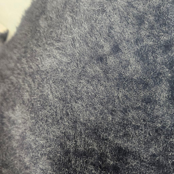 Banana Republic NWOT Black Eyelash Fuzzy Sweater Button Detail Retail - Picture 5 of 9